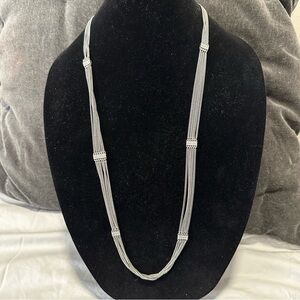ABS‎ by Allen Schwartz Silver Tone Rhinestone Necklace